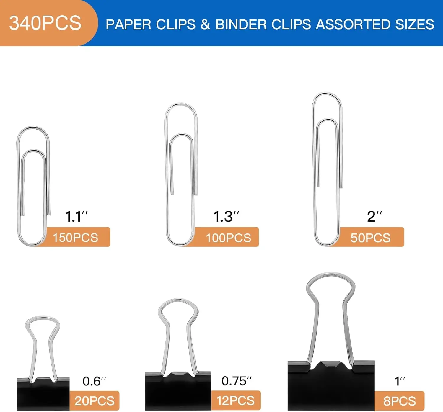 Paper Clips & Binder Clips, 34 - Binder Clip Assorted incelemesi ve fiyatı