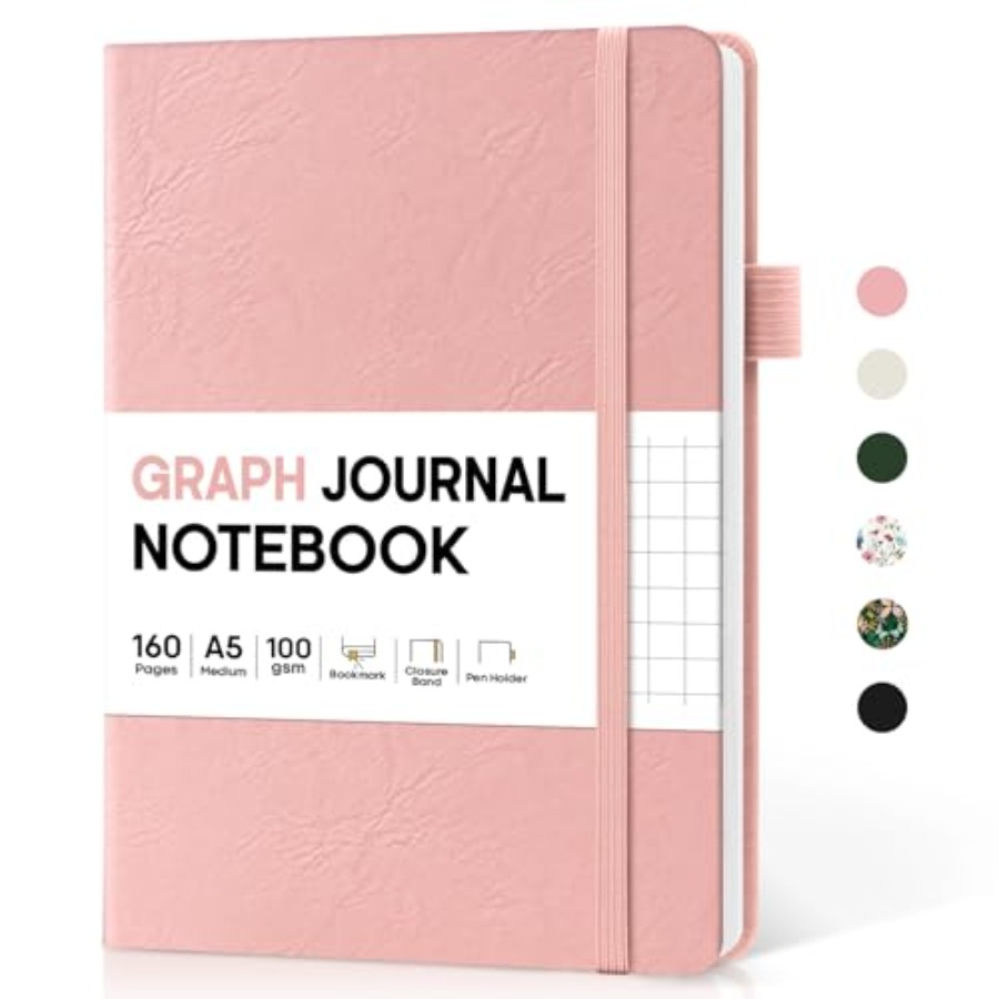 A5 Graph Journal Notebook for  - Journal Leather Hardcover incelemesi ve fiyatı