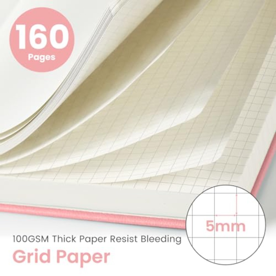 A5 Graph Journal Notebook for  - Journal Leather Hardcover incelemesi ve fiyatı