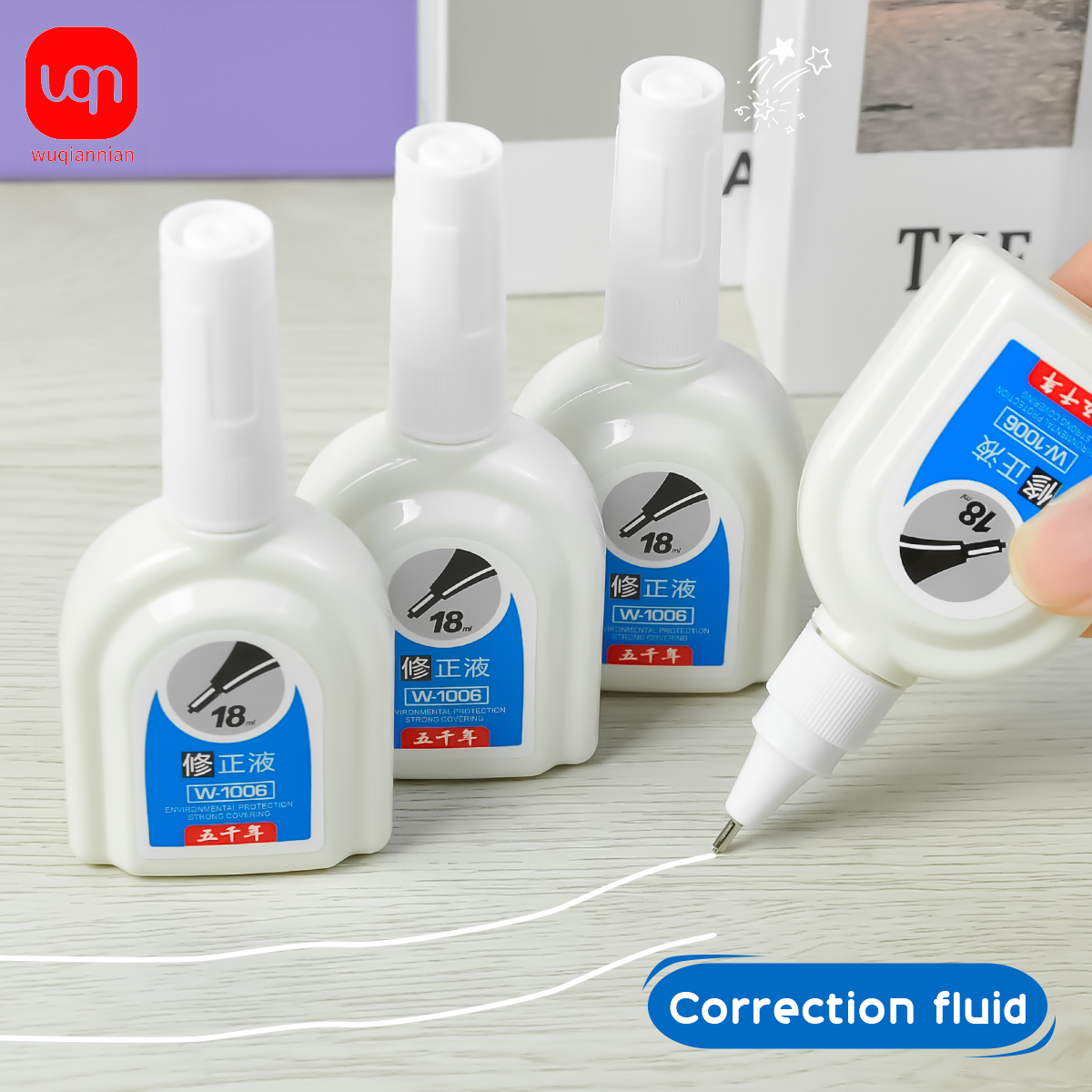 WQN-1/3/6PCS Simple White Corr - Correction Fluid White incelemesi ve fiyatı