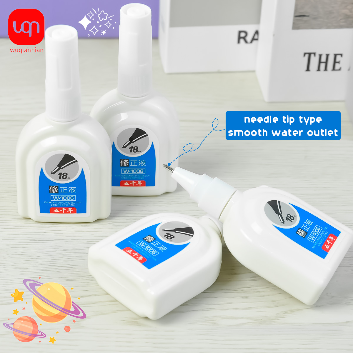 WQN-1/3/6PCS Simple White Corr - Correction Fluid White incelemesi ve fiyatı