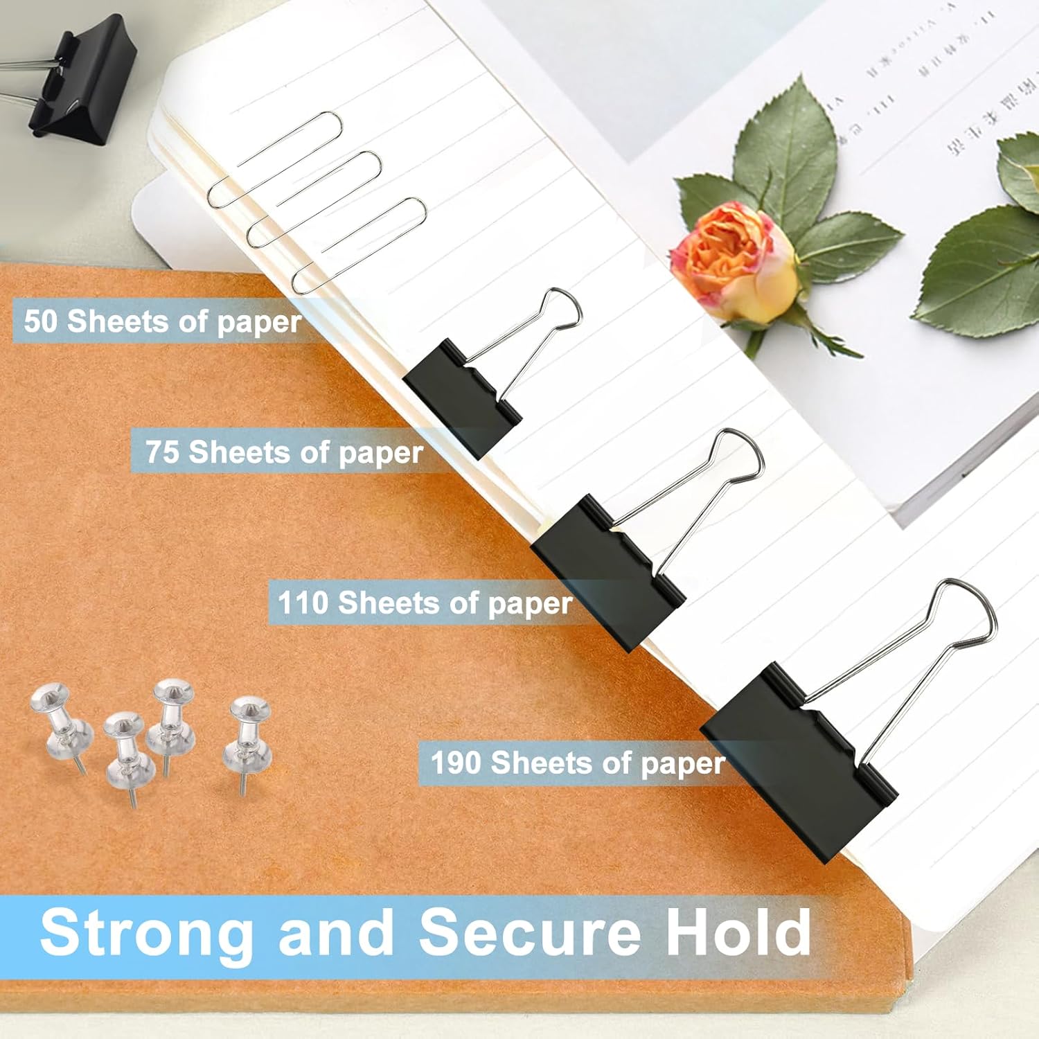 240PCS Office Clips Set: Paper - Binder Clip Assorted incelemesi ve fiyatı