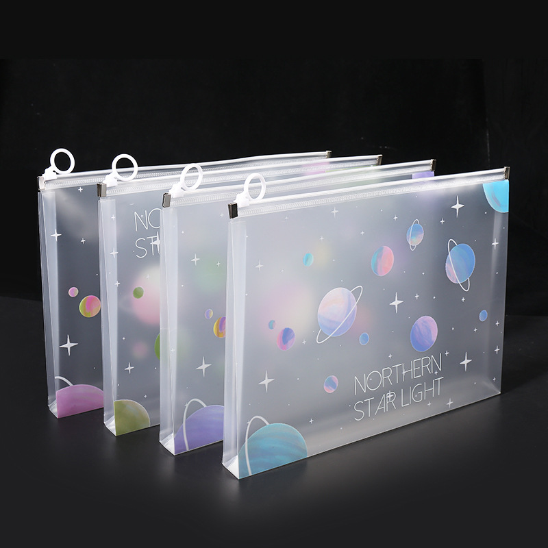 4/12pcs A4 Space Zipper Folder - Office Stationery And Supply incelemesi ve fiyatı