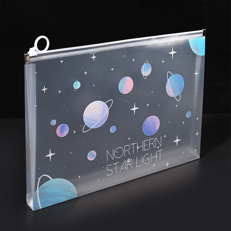 4/12pcs A4 Space Zipper Folder - Office Stationery And Supply incelemesi ve fiyatı