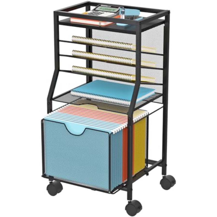 Rolling File Cart 6-Tier Desk  - File Folder Hanging incelemesi ve fiyatı