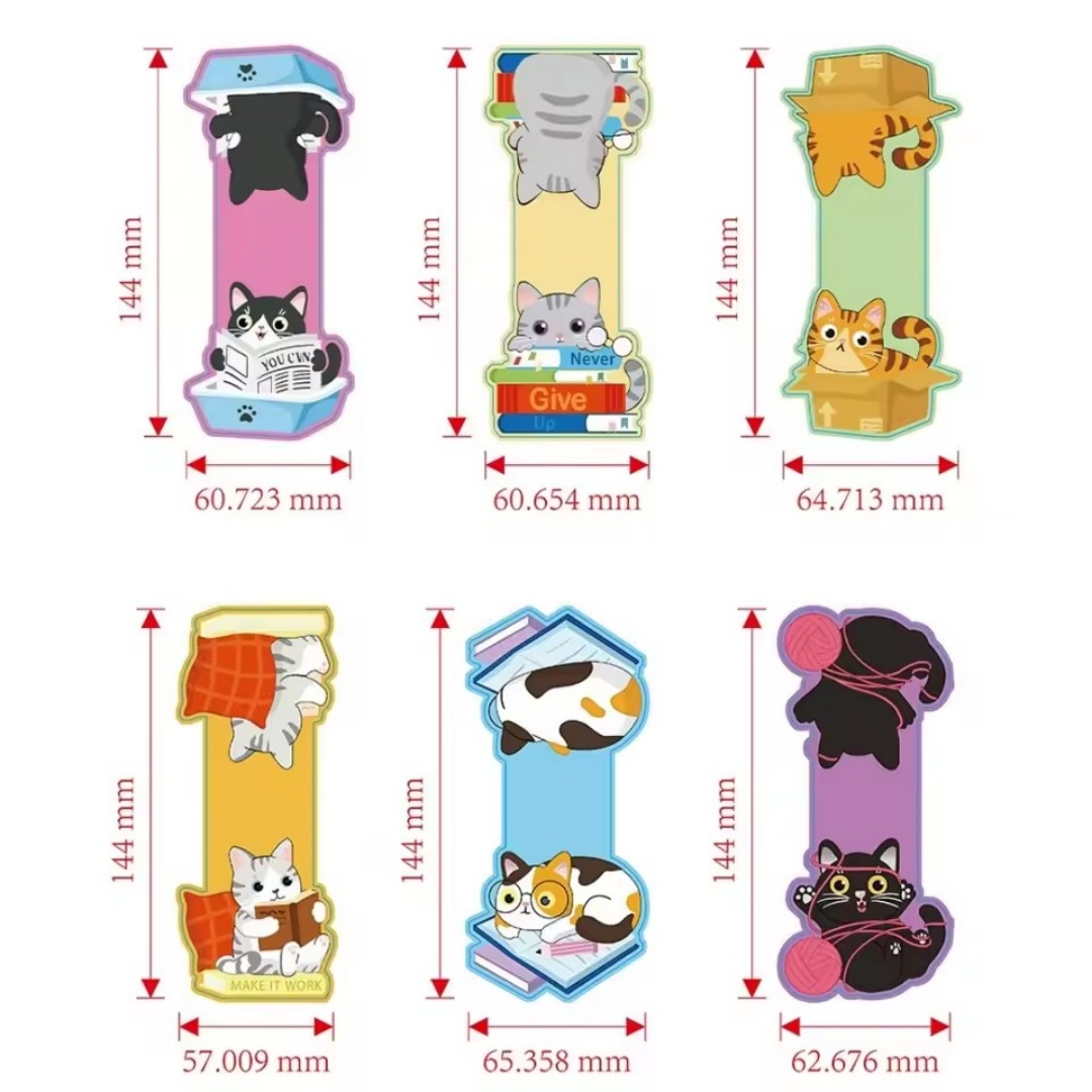 1set Creative Cat Pattern Magn - Bookmark Magnetic Clip incelemesi ve fiyatı