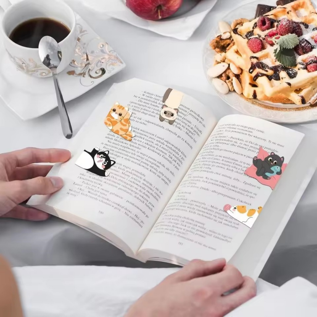 1set Creative Cat Pattern Magn - Bookmark Magnetic Clip incelemesi ve fiyatı