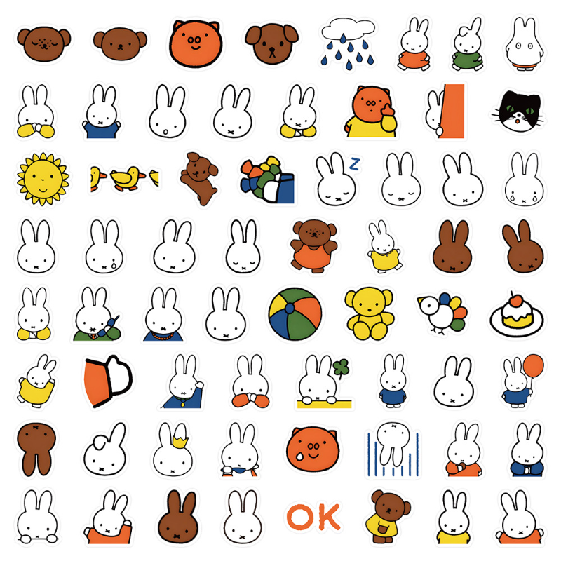 Cute Miffy Stickers Cartoon Ra - Memo Pad Sticky incelemesi ve fiyatı